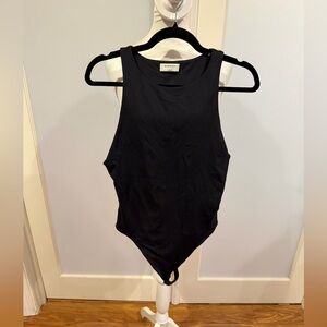Babaton Black Sleeveless Bodysuit